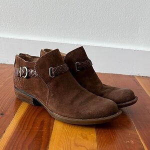 Born Brown Suede Ankle Boots